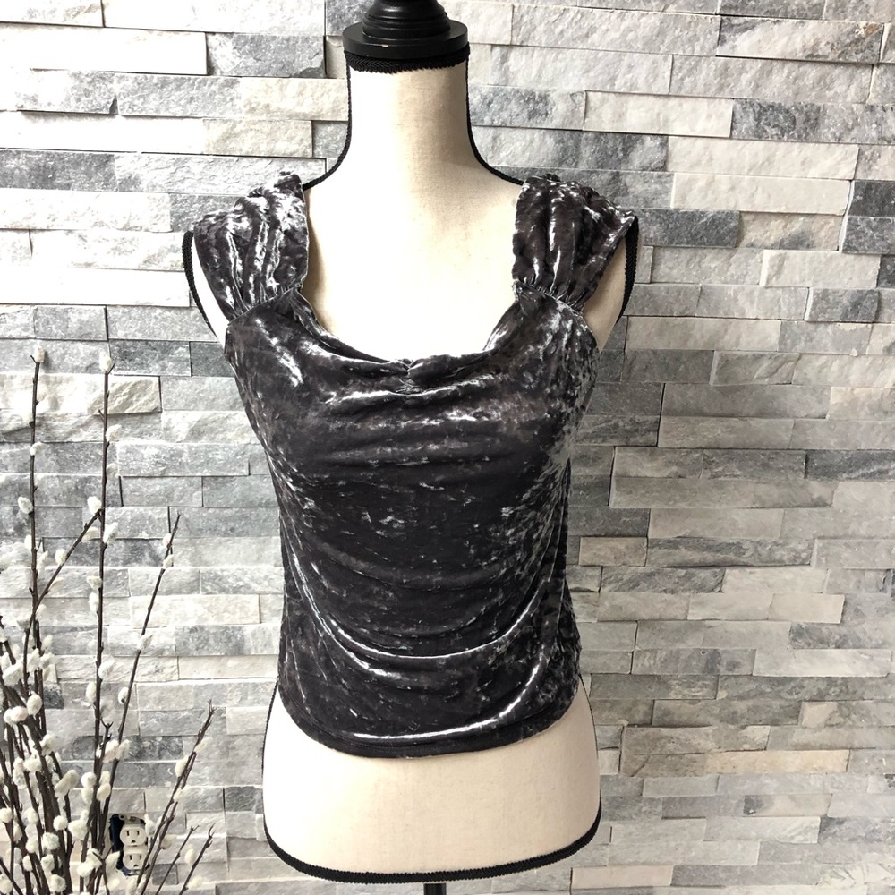 New American Eagle Velvet Top size L
